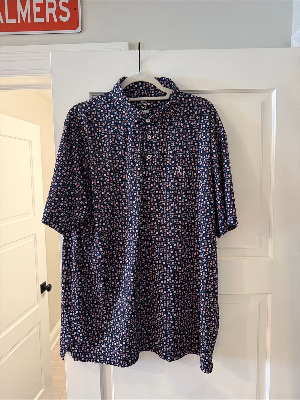 Rhoback Navy Short-Sleeve Polo